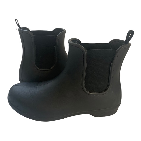 CROCS Shoes - Crocs Freesail Black Chelsea Rain Boot Size 10